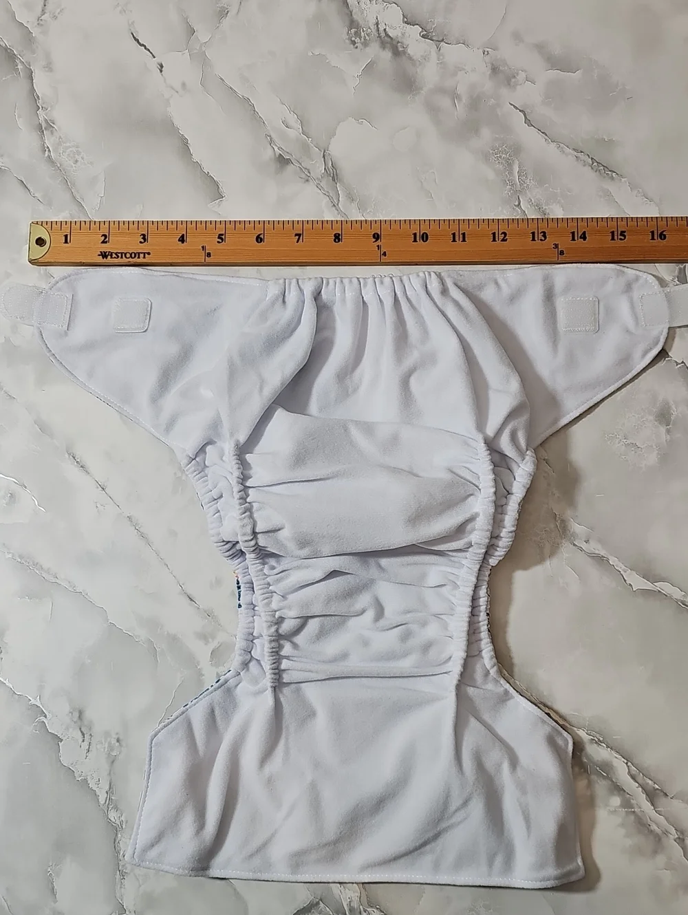 Large Reusable Pocket Cloth Diaper Adjustable Snaps Velcro Closure